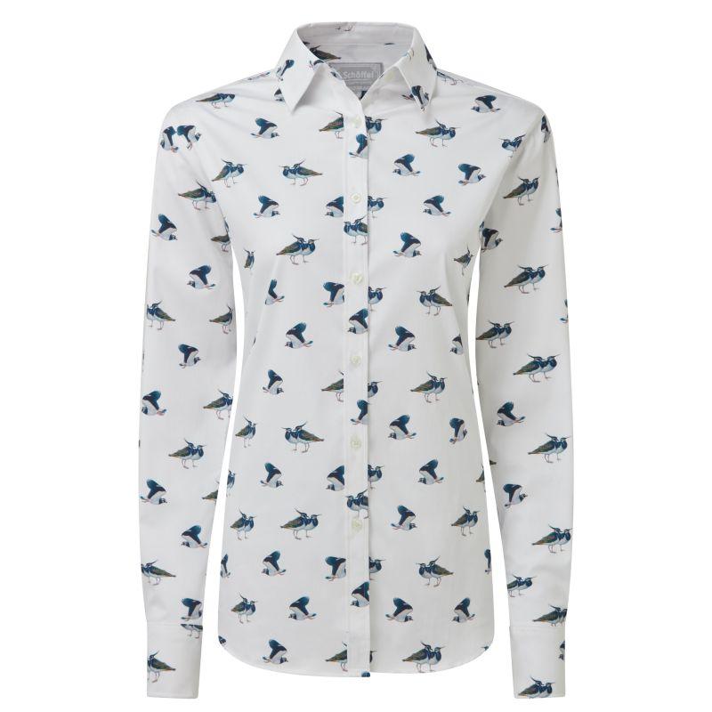 Schoffel Owen Williams Ladies Shirt - Lapwing Print - William Powell