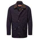 Schoffel Preston Mens Wax Jacket - Navy - William Powell