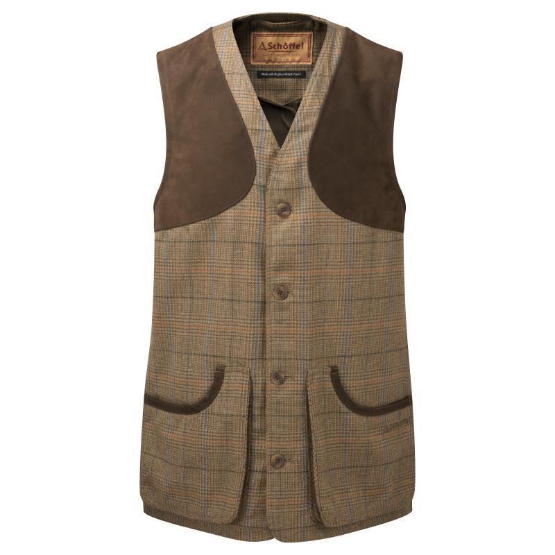 Schoffel Ptarmigan II Mens Tweed Waistcoat - Arran Tweed - William Powell