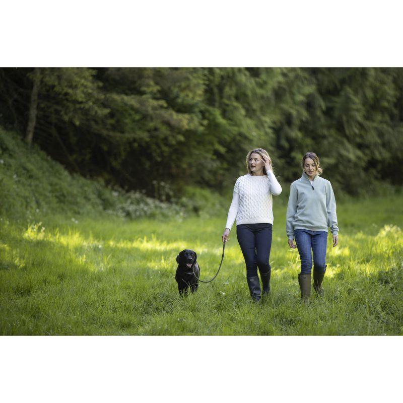 Schoffel Sennen Cove Ladies 1/4 Zip Sweatshirt - Sage - William Powell