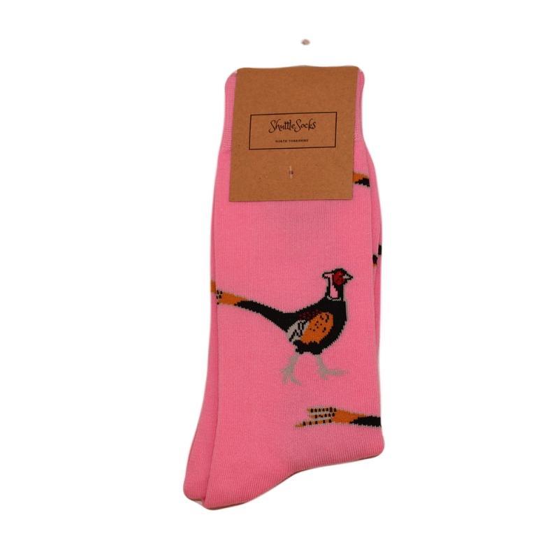 Shuttle Socks - Pink Pheasant UK 8-12 - William Powell