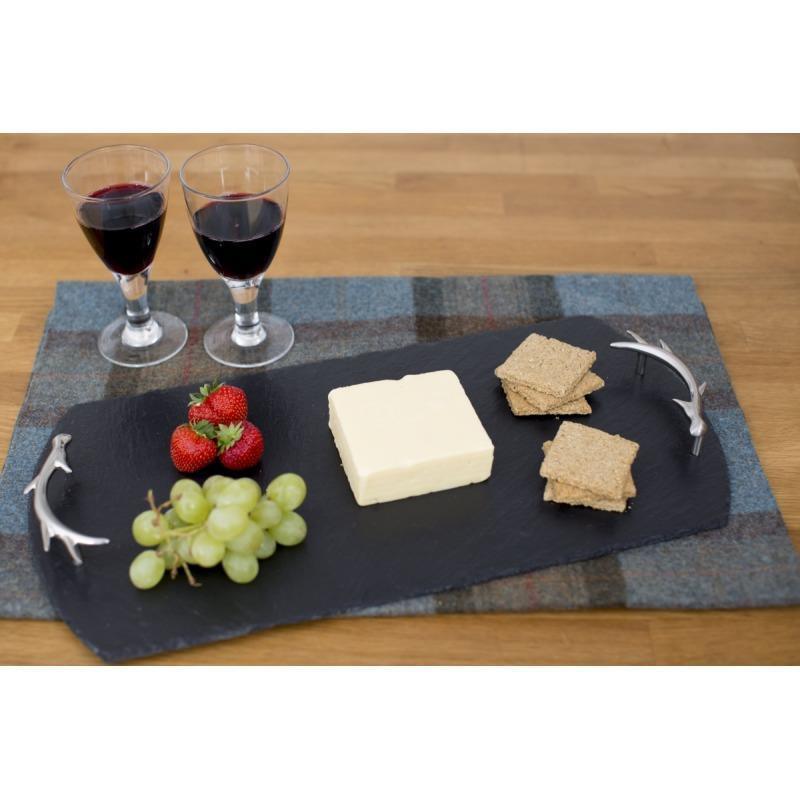 Slate Serving Board with Antler Handles - William Powell