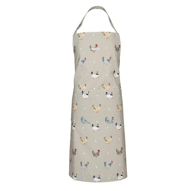 Sophie Allport Adult Cotton Apron Hens - William Powell