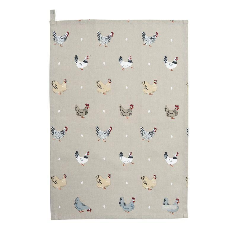 Sophie Allport Tea Towel Hens - William Powell