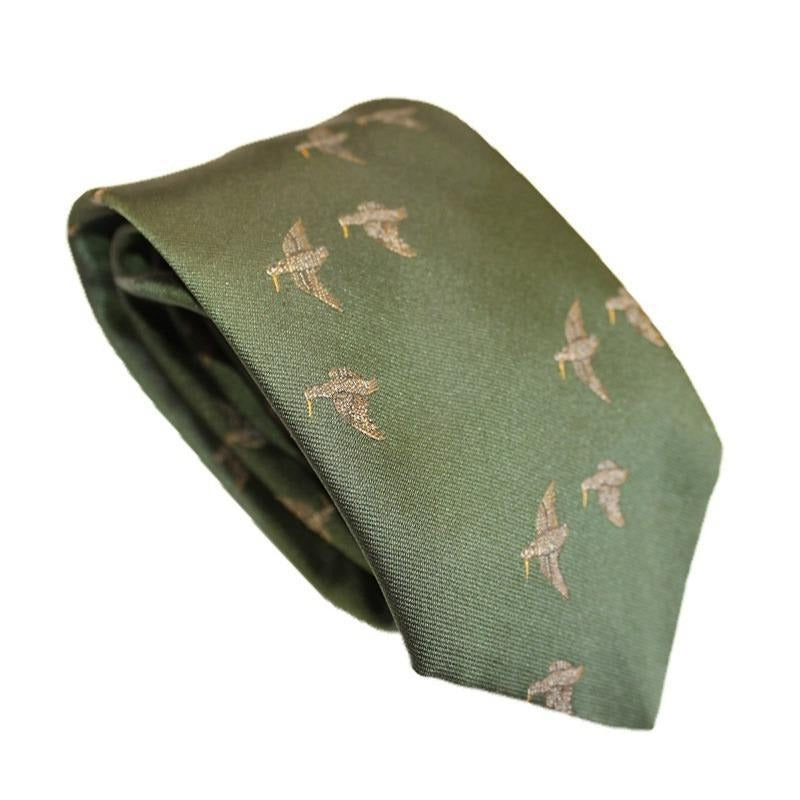 Tie - Flying Woodcock Green - William Powell