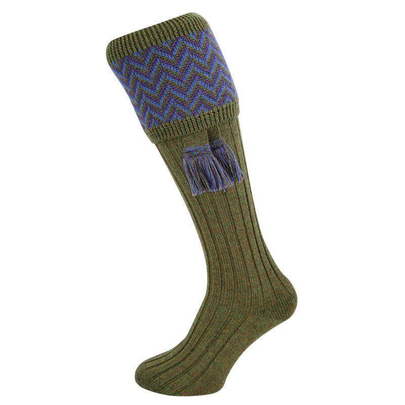 William Powell Braemore Mens Shooting Socks with Garters - William Powell