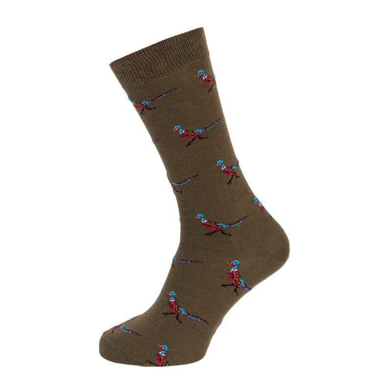 William Powell Cotton Country Socks - Pheasant - William Powell