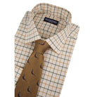 William Powell Cotton Tattersall Shooting Shirt - Green / Ochre - William Powell