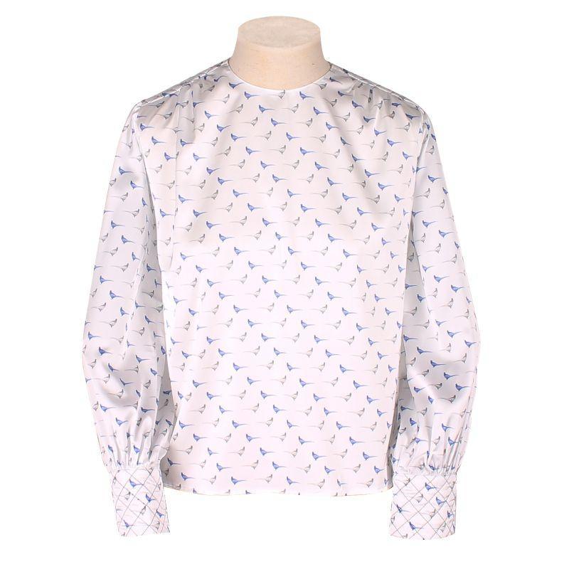 William Powell Ladies Satin Blouse - Standing Pheasant - William Powell
