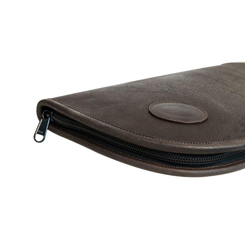 William Powell Single Full Zip Water Buffalo Leather Gunslip 30" - Dark Havana - William Powell