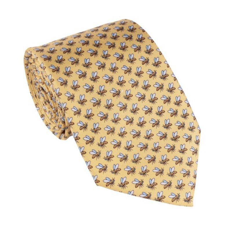 Woven Silk Tie - Bees - William Powell