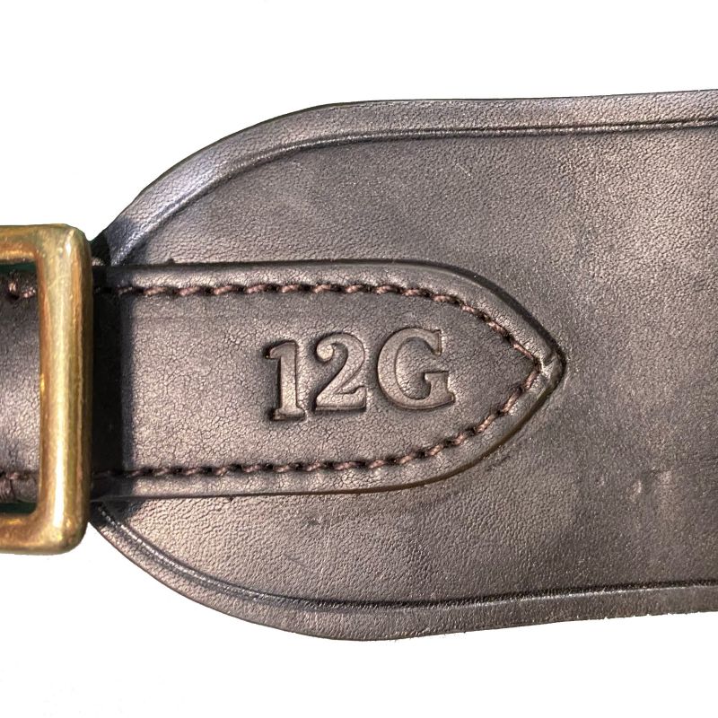William Powell Open Loop Adjustable Leather Cartridge Belt - 12 Bore