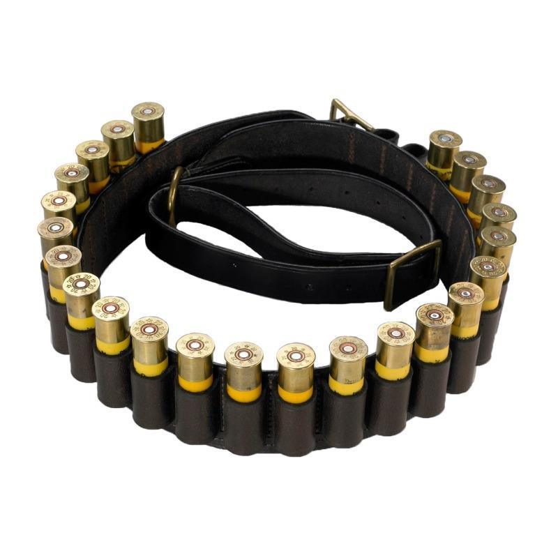 William Powell Open Loop Adjustable Leather Cartridge Belt - 12 Bore
