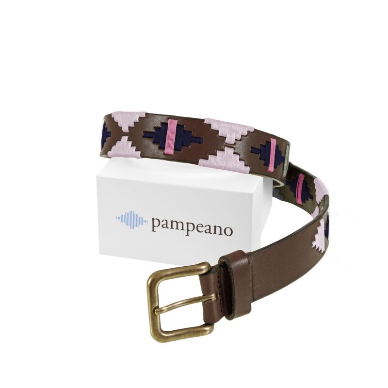Pampeano Leather Polo Belt - Rosa
