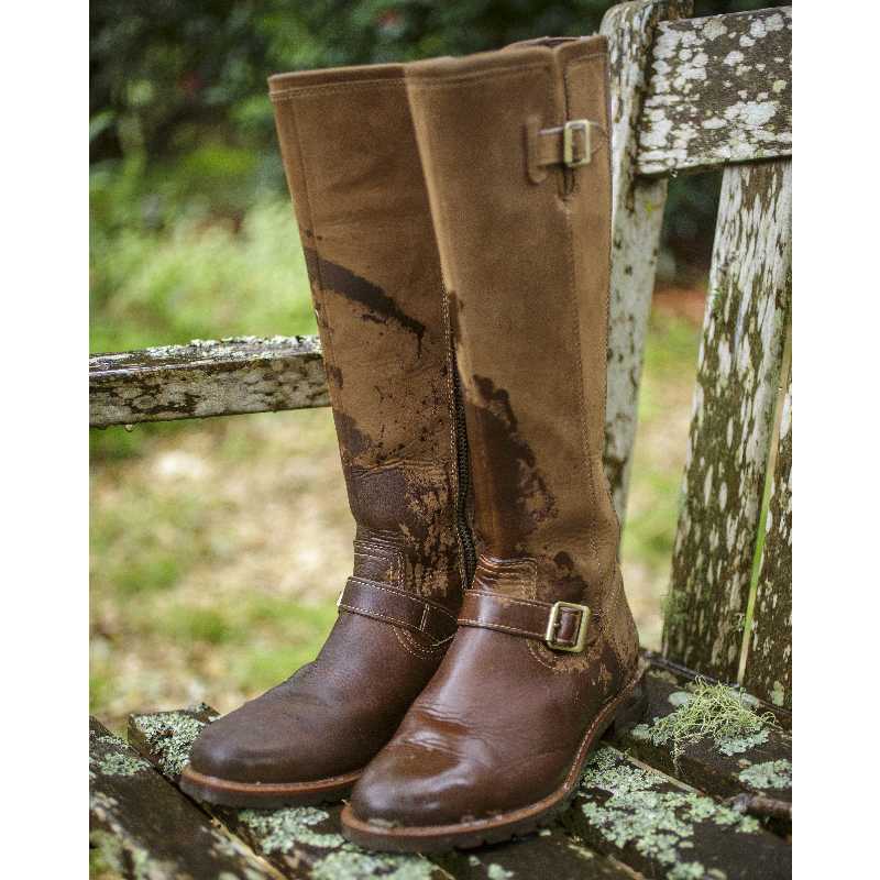 Earth leather boots best sale