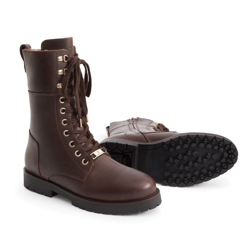 Fairfax & Favor Anglesey Ladies Shearling Lined Boot - Mahogany Leather