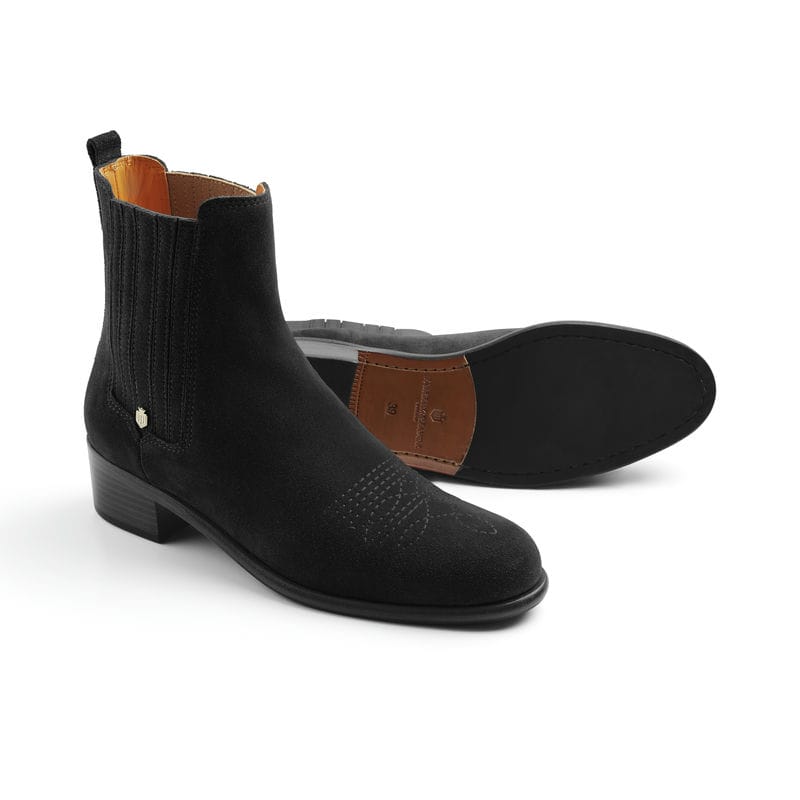 Fairfax & Favor Rockingham Ladies Flat Ankle Boot - Black