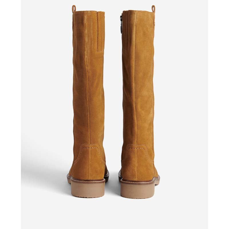 Barbour Coretta Suede Ladies Tall Boots - Camel