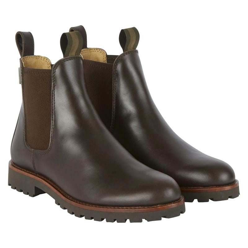 Le Chameau Chelsea Aventure Cuir Ladies Leather Waterproof Boots - Marron Fonce