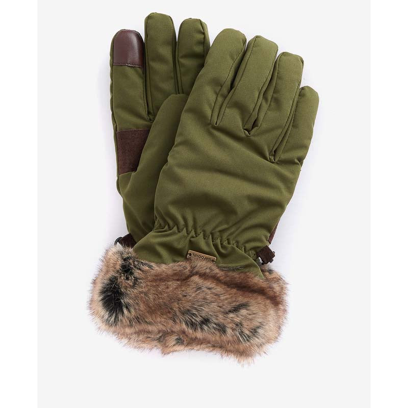 Barbour Mallow Waterproof Ladies Gloves - Olive