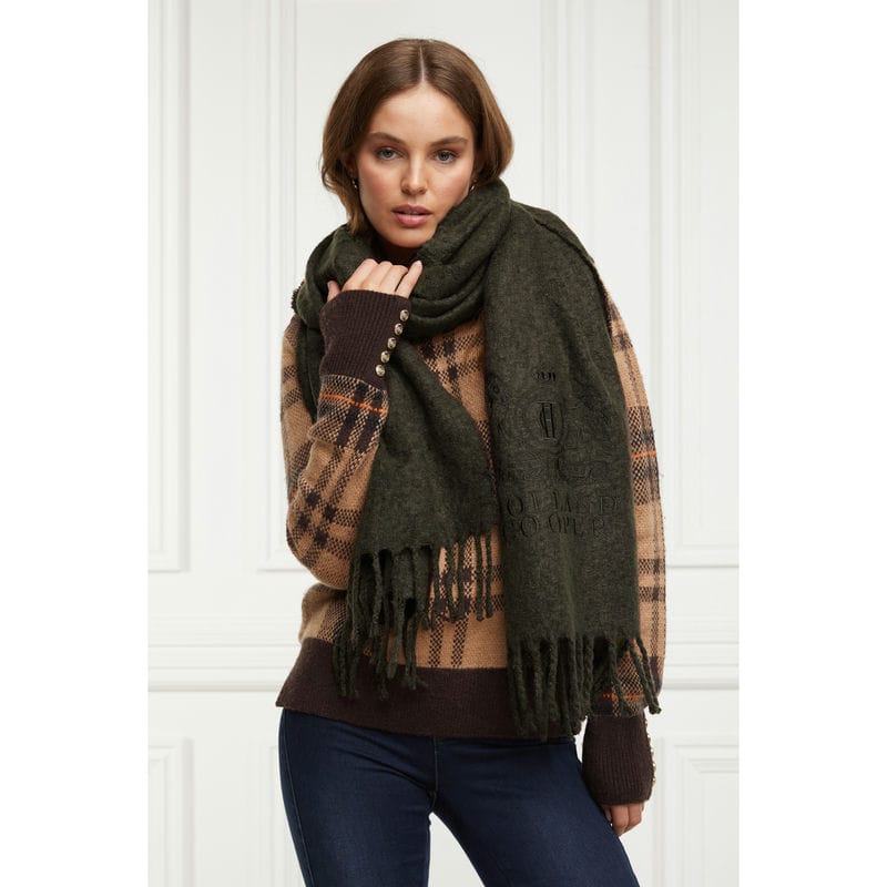 Holland Cooper Chelsea Ladies Scarf - Fern Green