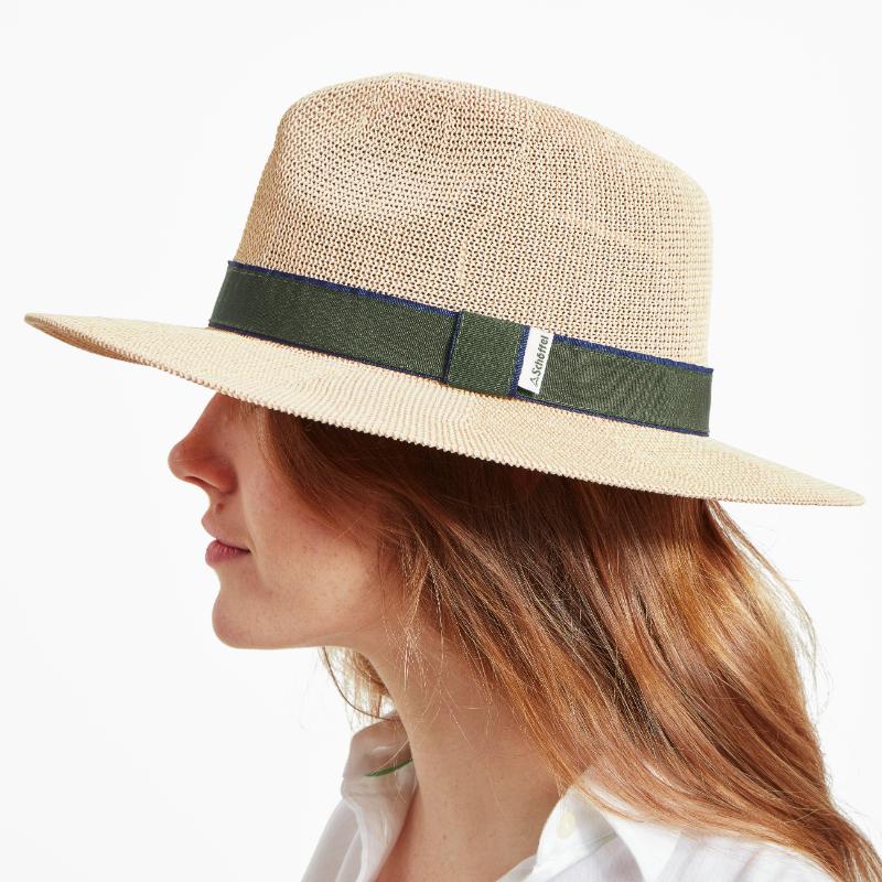 Schoffel Porth Ladies Hat - Navy/Green Stripe