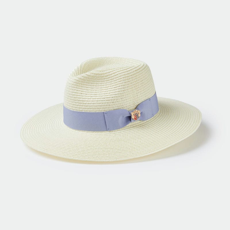 Alan Paine Emelle Ladies Straw Hat - Dusky Blue