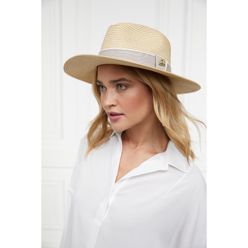 Holland Cooper Francesca Ladies Hat - Natural/Taupe
