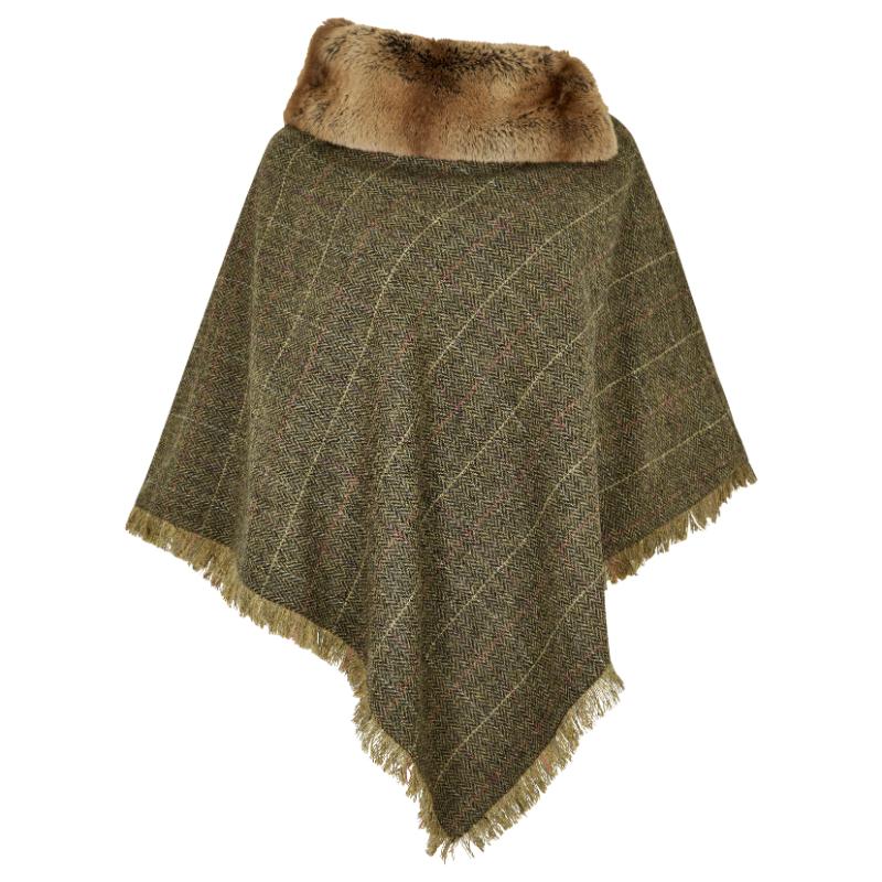 Dubarry Silverfir Ladies Tweed Poncho - Thistle – William Powell