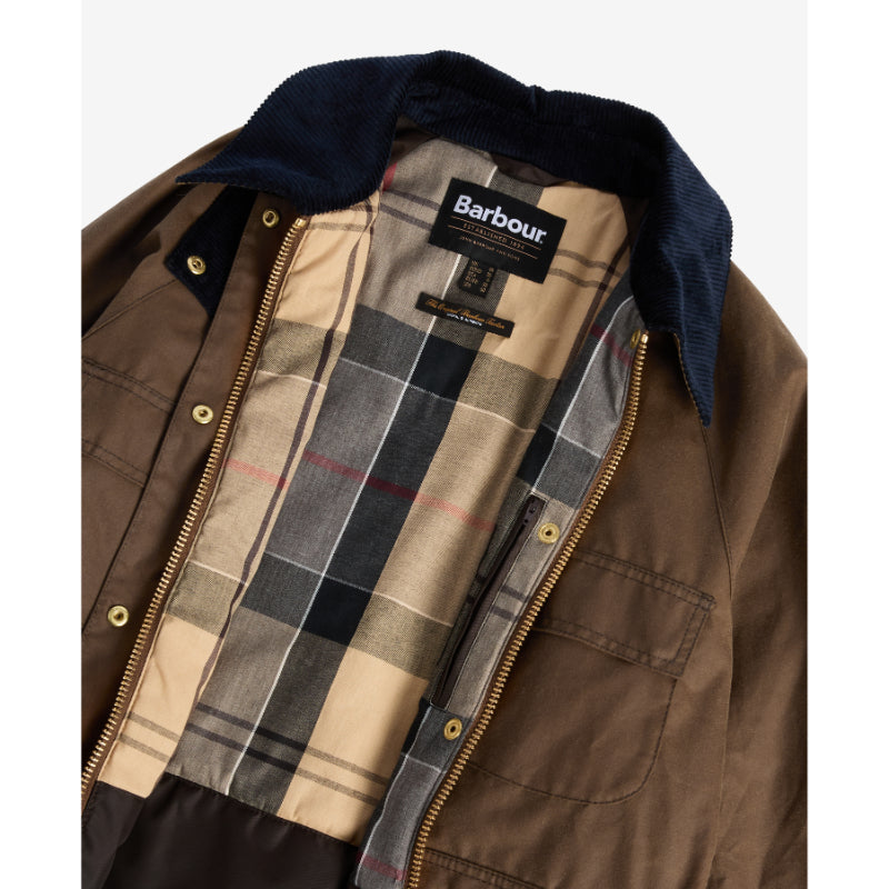 Barbour Ruth Ladies Wax Jacket - Tan/Dress Tartan – William Powell