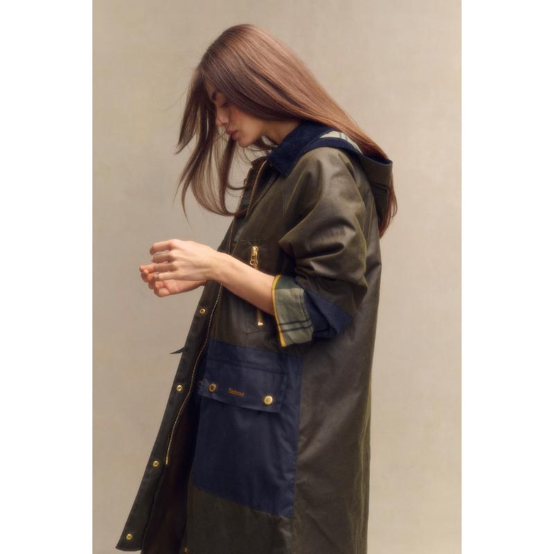 Barbour Carolyn Ladies Wax Jacket - Archive Olive/Ancient