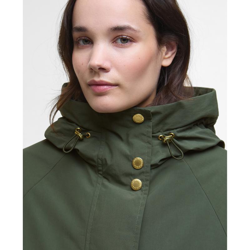 Barbour Catalina Ladies Showerproof Jacket - Olive – William Powell