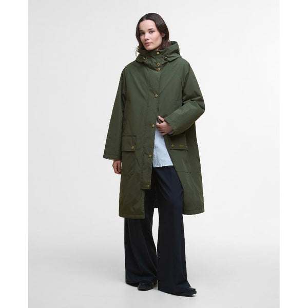 Barbour Catalina Ladies Showerproof Jacket - Olive – William Powell
