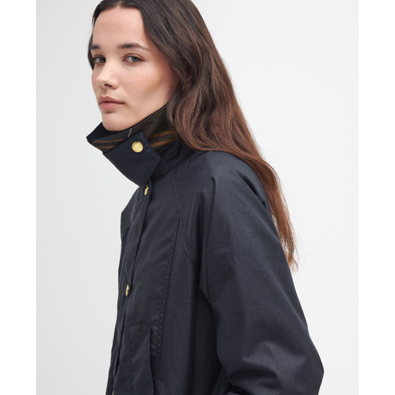ジャケット Barbour 'Modern Beadnell' jacket Barbour Modern Beadnell Ladies Wax Jacket - Navy/Classic