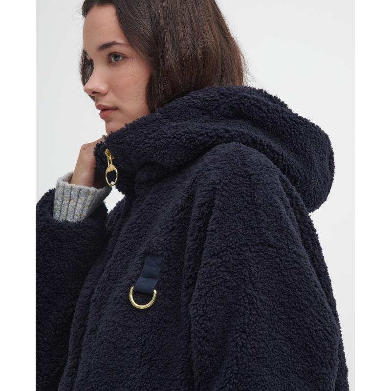 Barbour Amber Ladies Fleece Jacket - Dark Navy/Military