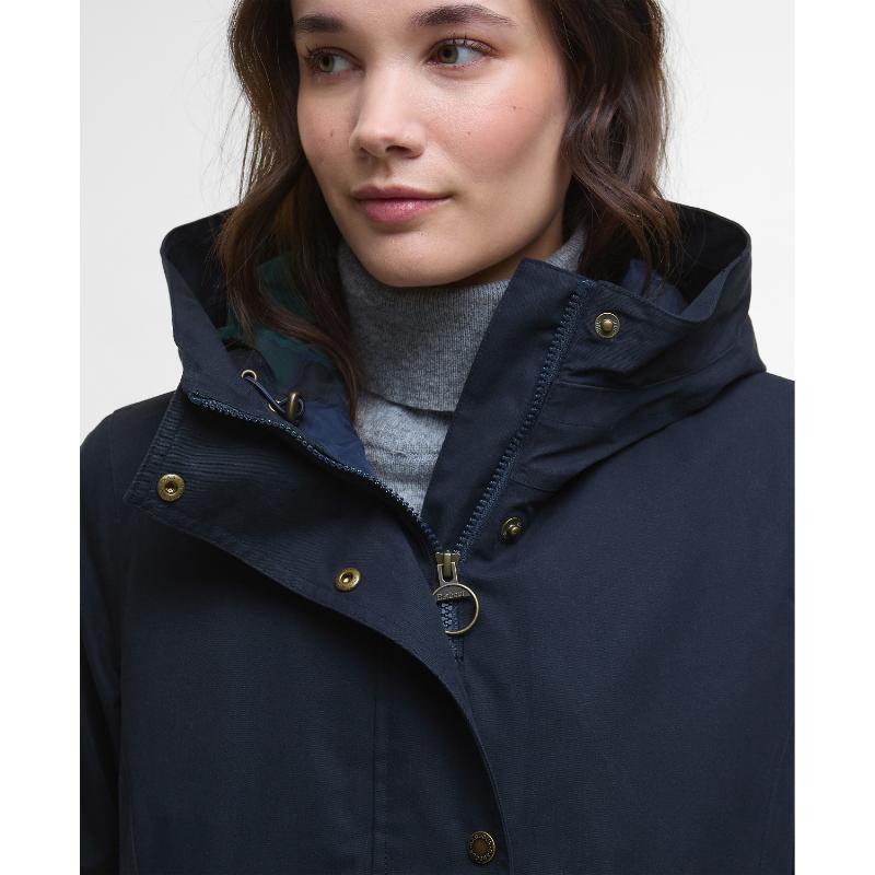 Barbour Bamburgh Ladies Waterproof Jacket - Deep Navy