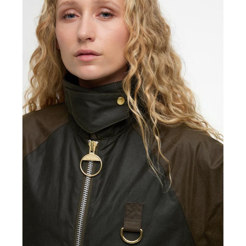 Barbour Kearton Ladies Wax Jacket - Archive Olive/Beech/Ancient