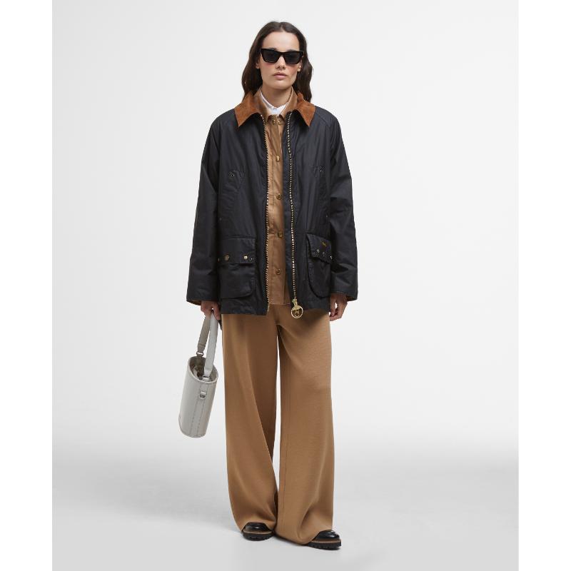 Barbour Raelynn Ladies Wax Jacket - Black/Ancient Tartan – William