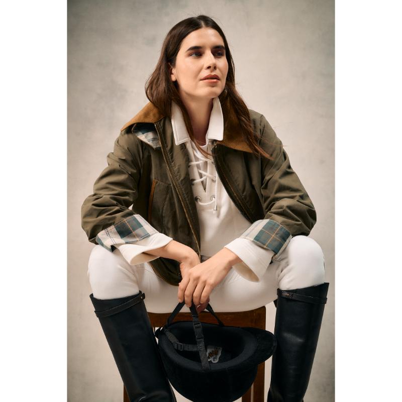 Barbour Icons Bedale Showerproof Ladies Jacket - Ivy Green/Ancient