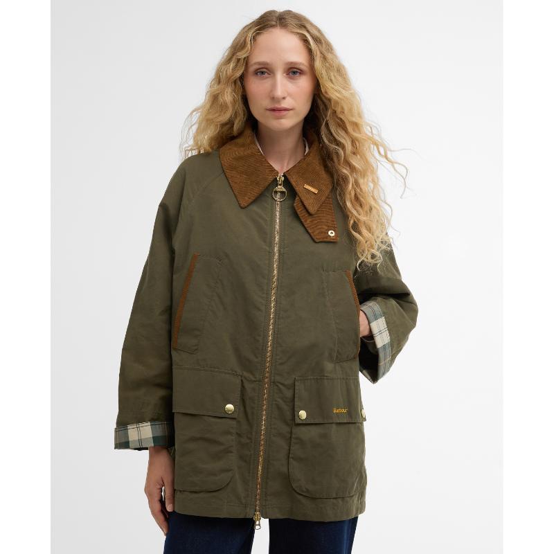 Barbour Icons Bedale Showerproof Ladies Jacket - Ivy Green/Ancient