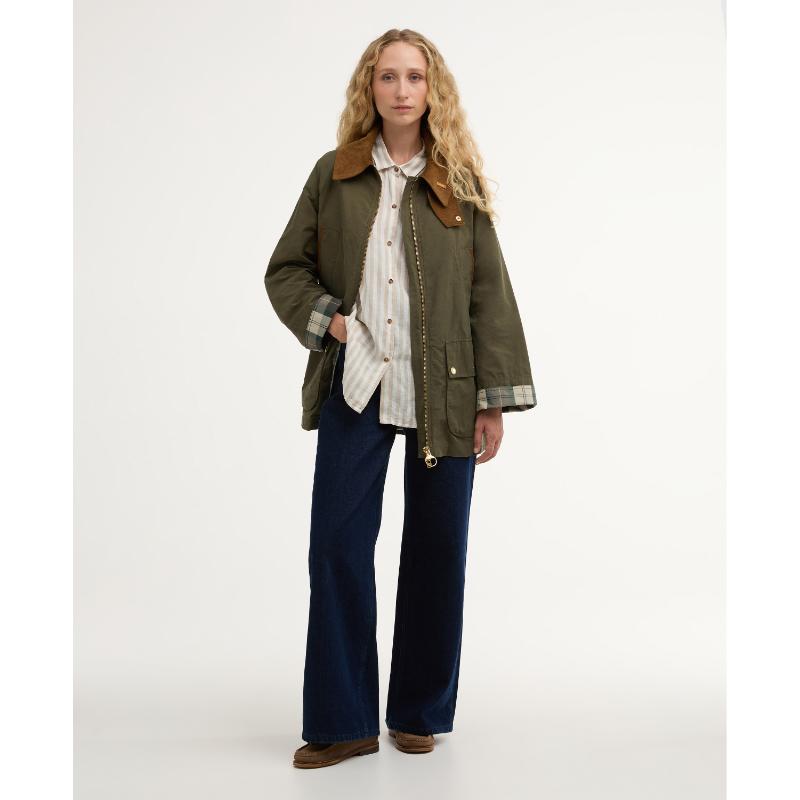Barbour Icons Bedale Showerproof Ladies Jacket - Ivy Green/Ancient