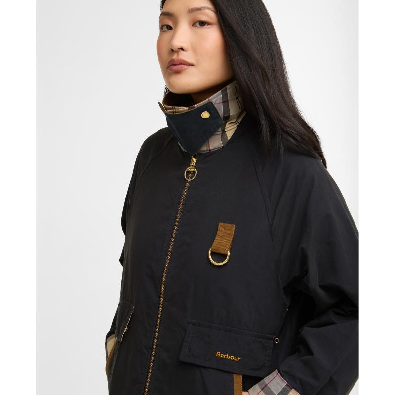 Barbour Icons Spey Showerproof Ladies Jacket - Dark Navy/Dress