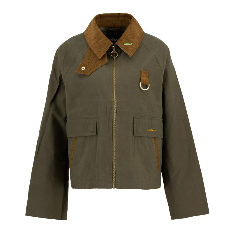 Barbour Icons Spey Showerproof Ladies Jacket - Ivy Green/Ancient