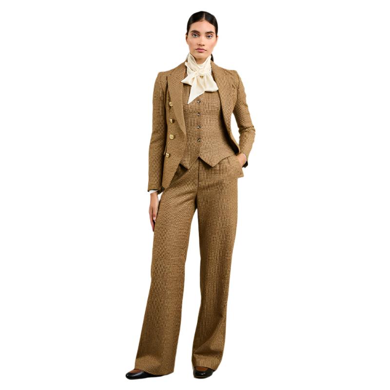 Holland Cooper Knightsbridge Ladies Tweed Blazer - Tawny – William