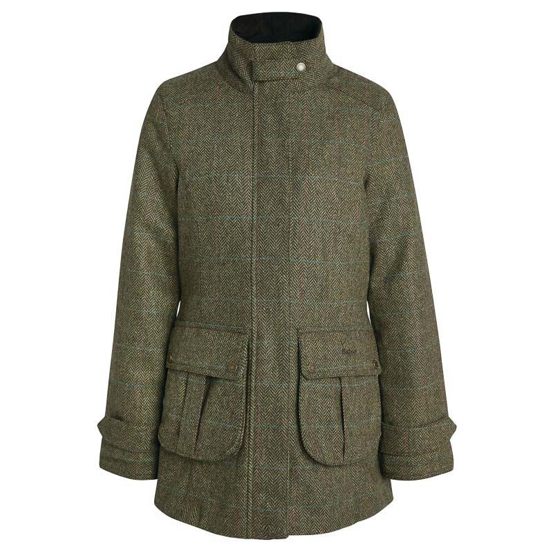 Barbour Fairfield Ladies Wool Tweed Waterproof Jacket - Gardenia