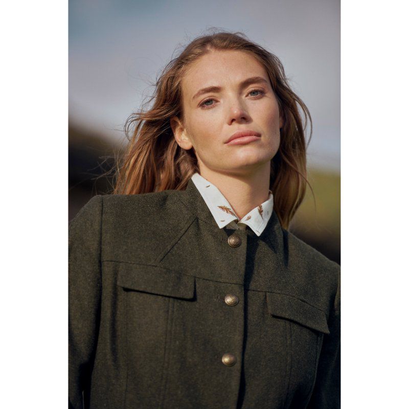 Dubarry Coolepark Ladies Military Loden Coat - Loden