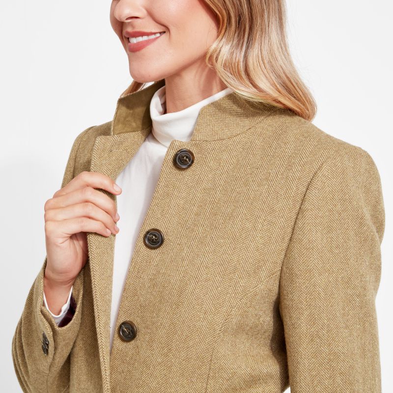 Schoffel Portree Ladies Tweed Jacket - Oak Herringbone Tweed