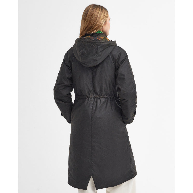 Ladies long wax coat online