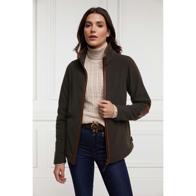 Holland Cooper Country Ladies Fleece Jacket - Khaki