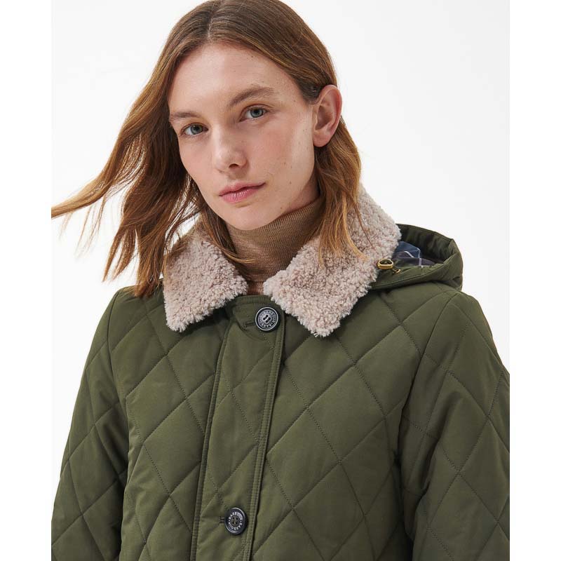 Barbour Fox Ladies Quilted Jacket - Olive/Ancient